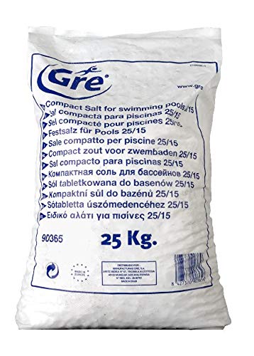 Gre 90365 - Sal Compacta para Piscina, 25 kg