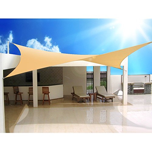Green Blue - Toldo para jardín Vela de Sombra Cuadrado o Triangular Impermeable Diferentes Medidas (Cuadrado, 5,0)