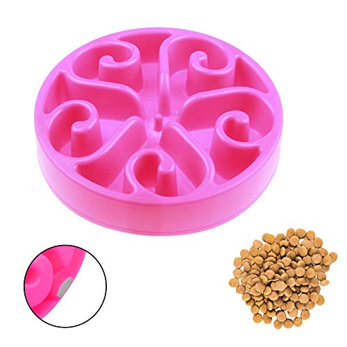 GreeSuit Mascota diversión alimentador perro tazón lento alimentador bloat detener perro comida tazón maze interactivo rompecabezas gato tazón no derrapar