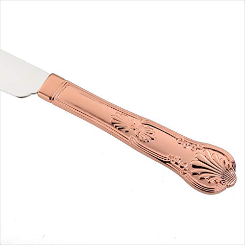 GTR-Prestige XSP338-RG - Cuchillo para tartas (mango de oro rosa)