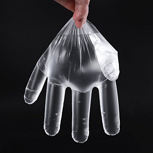 Guantes de PE para Servicio de Alimentos Desechables de plástico para el hogar, Cocina, Restaurante, Cocina, Industrial, médicos, 500 Piezas