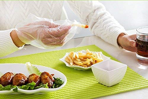 Guantes de PE para Servicio de Alimentos Desechables de plástico para el hogar, Cocina, Restaurante, Cocina, Industrial, médicos, 500 Piezas