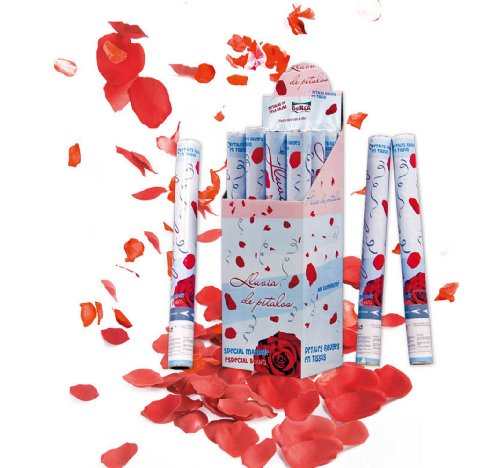 Guirca - Cañón lanzador, pétalos rojos, talla, color (6925)