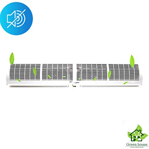 Gxing Cortina De Aire para Puertas, Cortinas De Aire Interiores Commercial/Domésticas, con Control Remoto, Silencioso, 2 Velocidades