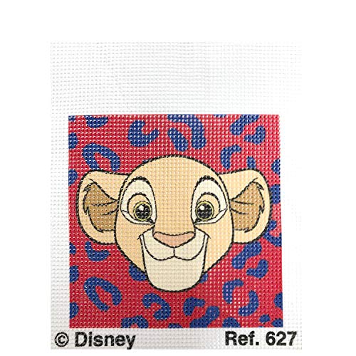 Haberdashery Online Kit Medio Punto para niños, 18 x 15 cms. Colección El Rey León - Modelo 627
