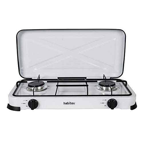 Habitex Cocina PORTÁTIL Gas 2 Fuegos