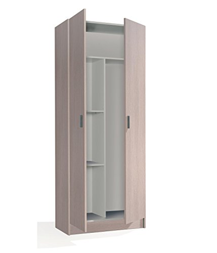 HABITMOBEL Armario Auxiliar para Cocina o escobero de Altura 180cm