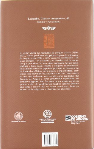 Hacia Un Nuevo Aragon - Memorias De Joaquin Ascaso (1936-1938) (Larumbe Textos Aragoneses)