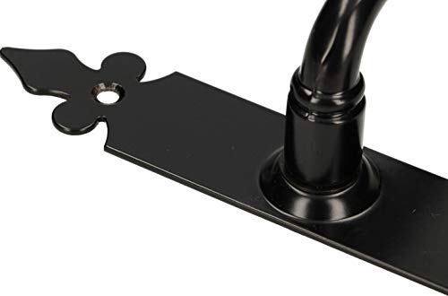 Haeusler-Shop - Pomo (72 mm, PZ/BB/WC, para interior y exterior, hierro forjado), color negro