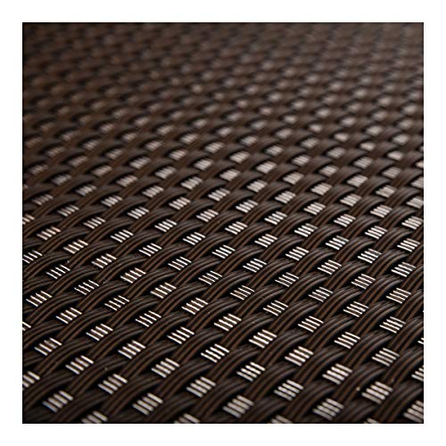 Haga® - Tela de ratán sintético para la terraza, balcón, para privacidad, marrón oscuro, anchura de 0,9 m (producto al metro)