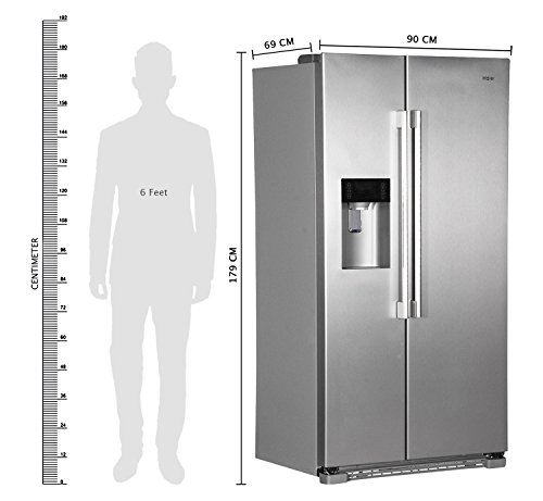 Haier HRF628IF6 - Frigorífico Side By Side Hrf628If6 Con Dispensador De Agua Y Hielo