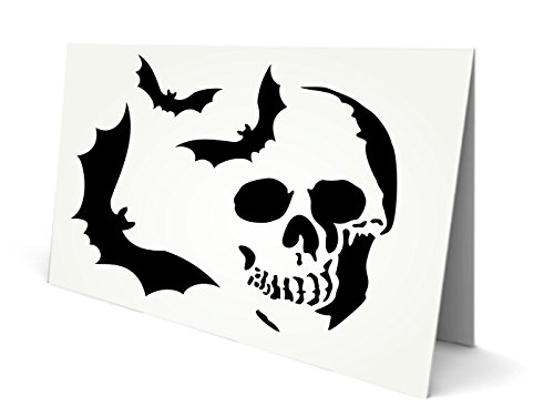 Halloween Decoración Stencil reutilizable plantillas para pintura – mejor calidad Scrapbooking Halloween Ideas – uso en paredes, suelos, tejidos, cristal, madera, carteles, y más... S