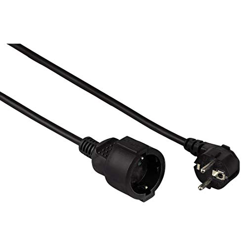 Hama Cable alargador tipo Shucko 3680W – 16A, 2 metros, Negro