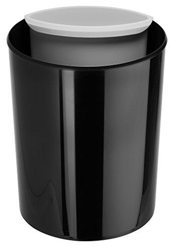 Han 18130-13 Elegance - Papelera con Capacidad de 13 litros, Color Negro