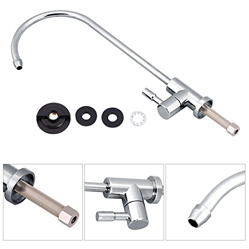 Haofy Grifo de Cocina Grifo de Fregadero 360° Giratorio Agua Fría y Caliente