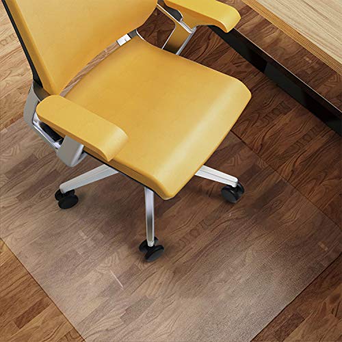 HAPFIY Alfombrilla para Silla para Suelos Duros, Alfombrilla Grande para sillas de Escritorio 92 x 122 cm (3'x4 ') Estera para Silla de Oficina Hogar para Muebles Protector de Suelo de Madera