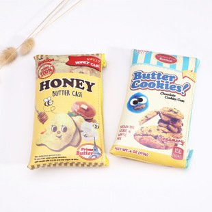 Happy Star® - Estuche para lápices con mantequilla, diseño de galletas y miel, color Estuche de mantequilla de miel