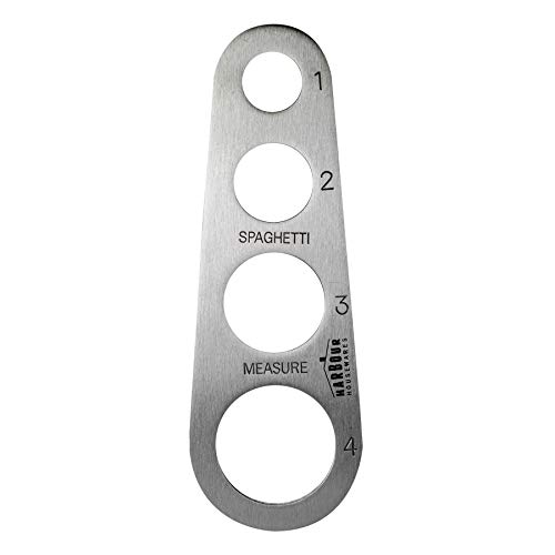 Harbour Housewares Medidor de raciones de Espaguetis - Acero Inoxidable - De 1 a 4 Personas