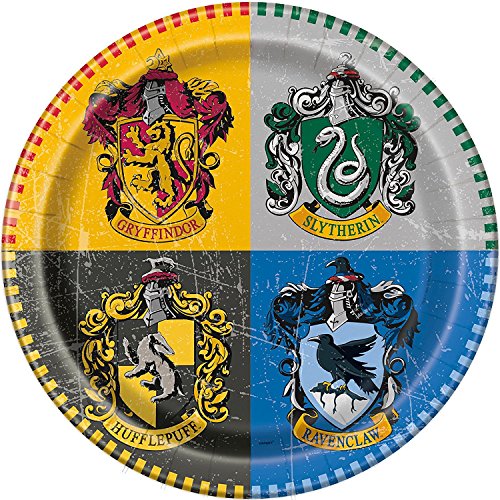 Harry Potter Party Pack Kids Birthday Vajilla Kit para 16 platos, tazas, servilletas, cubierta de mesa y globos gratis