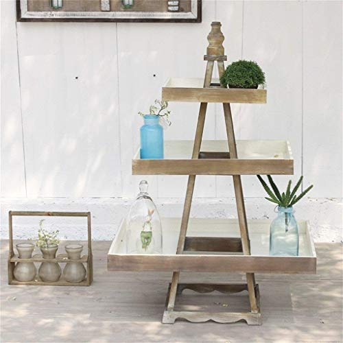 HBJP Expositores Flower Stand Sólido Cama Ventana Tienda de Flor de Madera de jardinería Interior y Exterior del Estante de comestibles Puesto de Flores