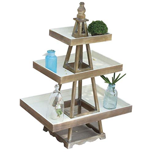 HBJP Expositores Flower Stand Sólido Cama Ventana Tienda de Flor de Madera de jardinería Interior y Exterior del Estante de comestibles Puesto de Flores