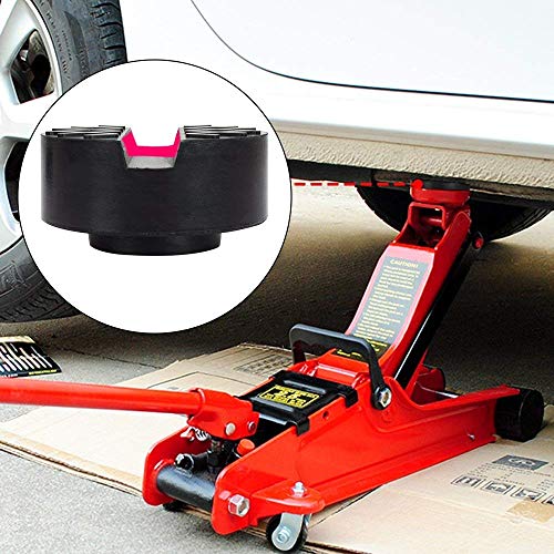 HE-TOP Goma de Gato, Taco de Goma para Gato hidraulico Uso Universal y Antideslizante Durable, Bloque de Caucho para Gato y Elevador de Coche, Proteger el Chasis del Automóvil(2Pack)