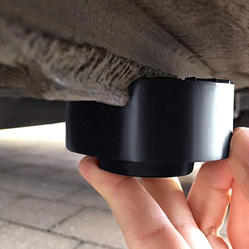 HE-TOP Goma de Gato, Taco de Goma para Gato hidraulico Uso Universal y Antideslizante Durable, Bloque de Caucho para Gato y Elevador de Coche, Proteger el Chasis del Automóvil(2Pack)