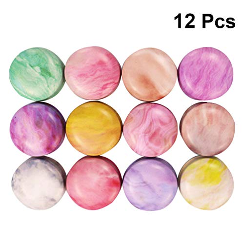Healifty 12 piezas mini latas vacías de metal caja de lata redonda contenedores de hojalata vintage para té dulces velas diy boda fiesta de navidad favor regalos (macarons)