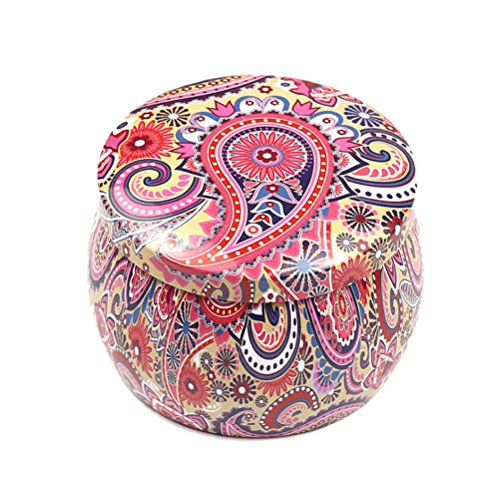 Healifty 4pcs Cajas de Caramelos Metal Cajas de Regalo o Té Flores Boda Creative Vintage