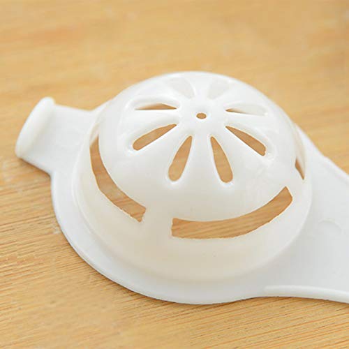 Heaviesk Separador portátil de Clara de yema de Huevo Divisor de Huevo de plástico con Recipiente colector de Base Colector de yema Gadgets de Cocina para el hogar