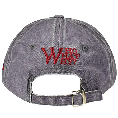 heekpek Gorra Hombre Béisbol Retro Snapback Unisex Verano Letra W Moda Hockey Béisbol Gorras Hip Hop Sombreros (Gris)