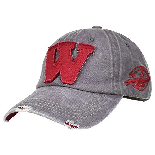 heekpek Gorra Hombre Béisbol Retro Snapback Unisex Verano Letra W Moda Hockey Béisbol Gorras Hip Hop Sombreros (Gris)