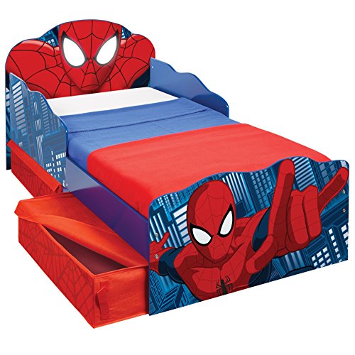 Hello Home Cama Infantil de Madera con Cajón Inferior, Azul, 142 x 77 x 64 cm