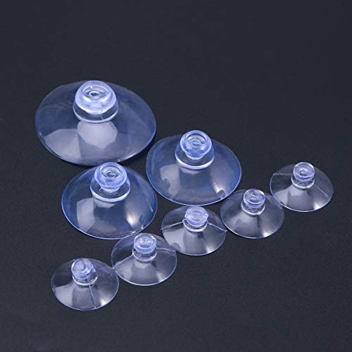 Hemobllo Ventosas de Plástico Transparente Ventosa Colgadores de Pared sin Ganchos para Cocina Oficina Baño 2 cm / 3 cm / 4 cm 30 Piezas