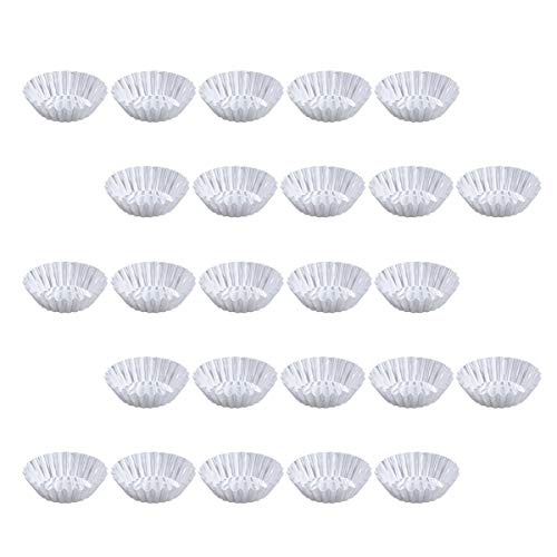 Hemoton 30 Piezas Molde para Tartaletas Antiadherentes Molde para Mini Quiche, Tarta, Mini Molde para Tartaleta, Moldes para Hornear Moldes para Cocinar Pasteles (6.5 x 4.5 x 2.3cm)
