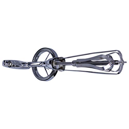Hemoton batidor manual de acero inoxidable batidor de huevo batidor de manivela batidor mezclador de huevo