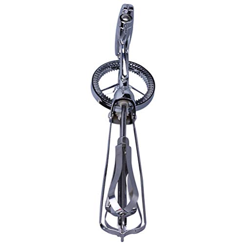 Hemoton batidor manual de acero inoxidable batidor de huevo batidor de manivela batidor mezclador de huevo