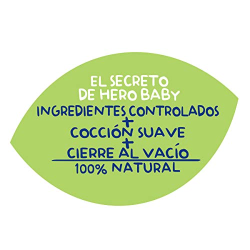 Hero Baby Cocina Mediterránea Cazuelita de Merluza a la Marinera Tarritos de Puré para Bebés a partir de 8 meses Pack de 6 u de 2 x 200 g
