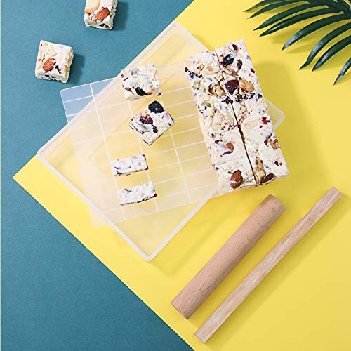 Herramienta De Turrón 5pcs Set Bandeja De La Galleta De Bricolaje Juego De Moldes De Moldes De Celosía Transparente Turrón Turrón Azúcar Artesanal Herramientas Multifuncional Para Hornear Herramientas