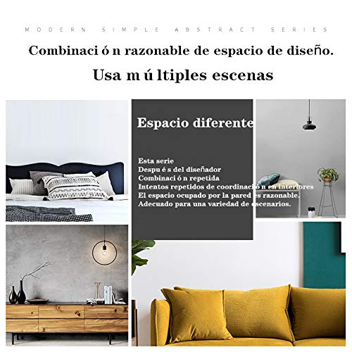 HGlSG （No Frame） 40x60cmCuadros modulares decoración del hogar nórdico Arte de la Pared Impreso Personajes en Blanco y Negro abstracción Carteles Lienzo Pintura Sala de Estar
