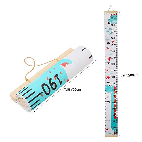 Hifot medidor altura Gráficos de crecimiento para colgar en la pared, regla para niños y niñas, decoración de la habitación infantil, Tabla de crecimiento 20 x 200 cm