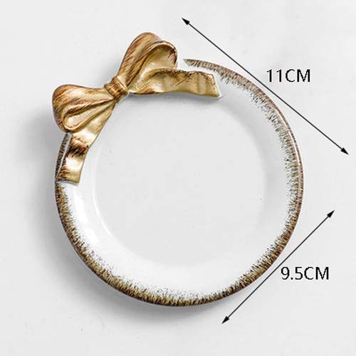 HIGHKAS Creativo Arco Resina Placa Almacenamiento joyería Retro Bandeja Decorativa baratija Pendientes joyería Vintage Soporte Organizador exhibición Soporte para joyería Cosmético Clave Adorno par