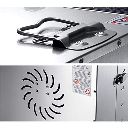 HJTLK Deshidratadores de Alimentos, secador de Alimentos, secador de Alimentos eléctrico de Acero Inoxidable de 10 Niveles 60L 1000W, temporización Inteligente de la máquina 0~15H 40 ℃ ~ 90 ℃ Co