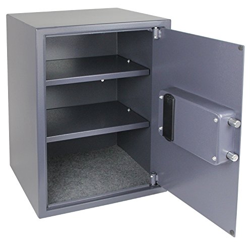 HMF 4612512 Caja fuerte cerradura electrónica 50 x 35 x 33 cm, antracita