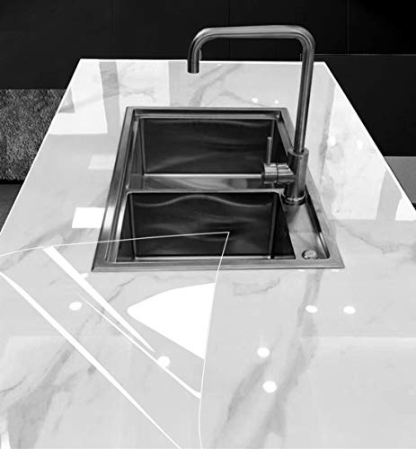 Hode Transparente Papel Adhesivo para Cocina Muebles Paredes Azulejos Puertas Vinilos Decorativos Rollo Muebles Pegatinas Impermeable 40x300cm
