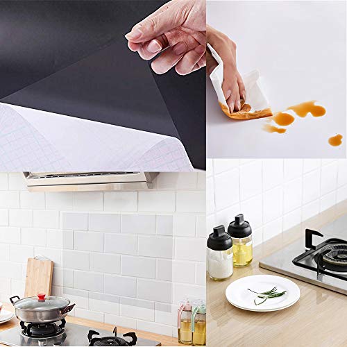 Hode Transparente Papel Adhesivo para Cocina Muebles Paredes Azulejos Puertas Vinilos Decorativos Rollo Muebles Pegatinas Impermeable 40x300cm