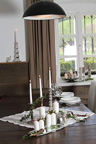Hofer Velas Candelabro Ø 2,3 x 25 cm - Paquete de 200 piezas - 7 horas de tiempo de combustión - Marfil - Velas cónicas, Cera sin perfume, Calidad de la UE