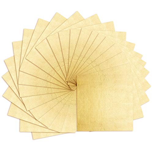 Hojas de pan de oro falso, de Ultnice, para decoración de obras de arte y manualidades, marcos, etc.,100 hojas