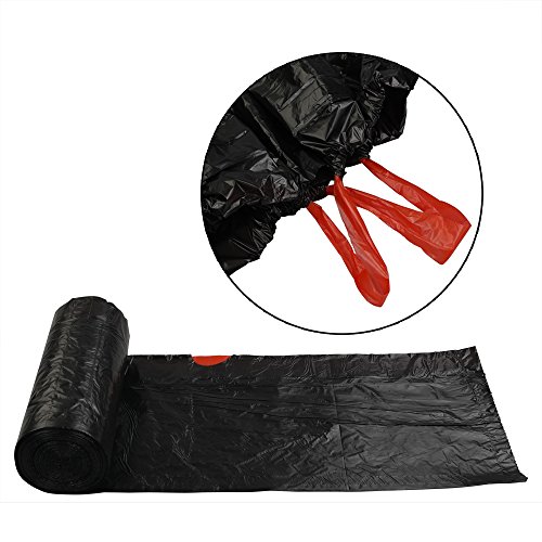 Hokky Bolsa de Basura con Cordón de 40 L, 110 Bolsas, Negro