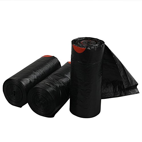 Hokky Bolsa de Basura con Cordón de 40 L, 110 Bolsas, Negro